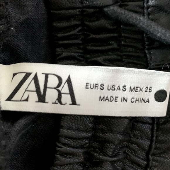 Zara Faux Leather Pants - Picture 3 of 3